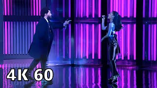 Ariana Grande & The Weeknd - Save Your Tears (Live on iHeartRadio 2021) [4K 60fps AI]