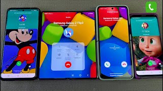 Incoming call Samsung Galaxy Z Flip3 & Z fold 3 android 12 & Fake Calls WhatsApp