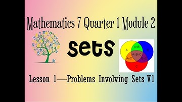 Problems Involving Sets V1 Mathematics Grade 7 Quarter 1 Module 2