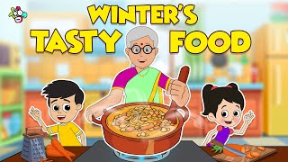 Winter Tasty Food | Animated Stories | English Cartoon | Moral Stories | PunToon Kids