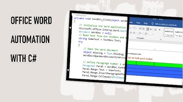 Microsoft Office Word Automation  with C#: Open, Modify, and Customize Word Documents | Step-by-Step