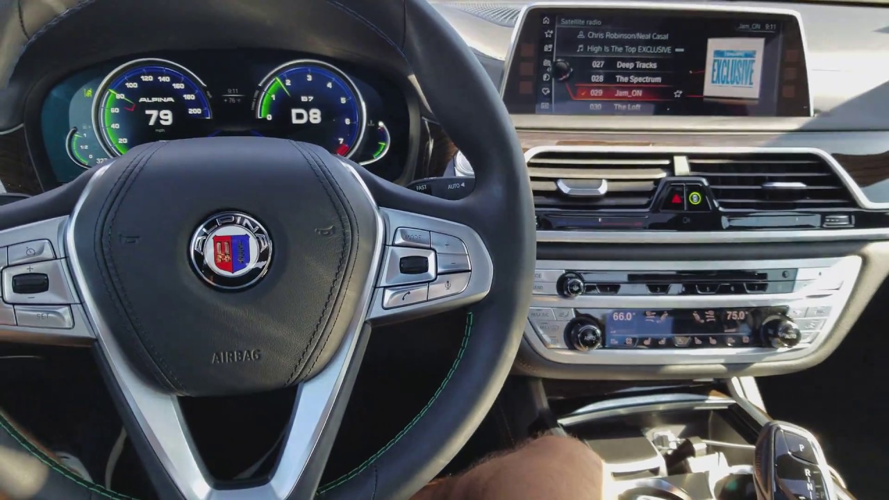 2017 BMW Alpina B7 different driving modes and display graphics - YouTube