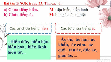TUẦN 3: TIẾNG VIỆT LỚP 4 LTVC BÀI: NHÂN HẬU - ĐOÀN KẾT