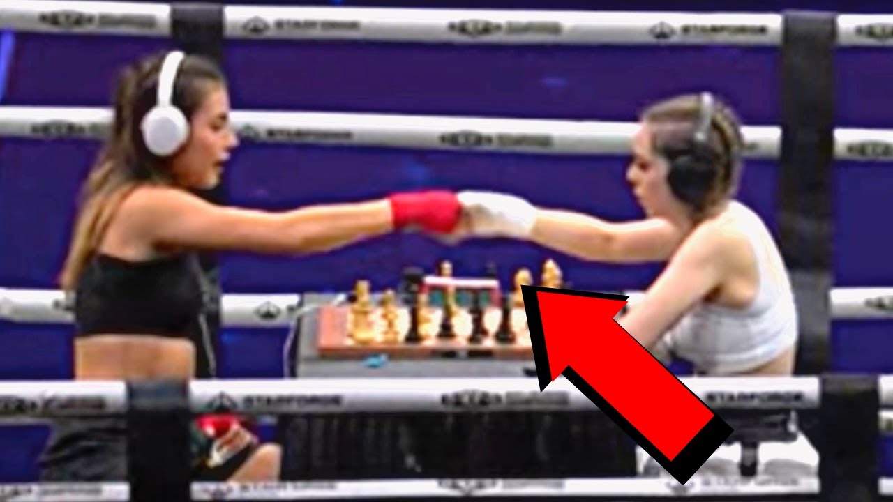 Tension Mounts at Andrea Botez vs. Dina Belenkaya Chess Boxing Weigh-In 