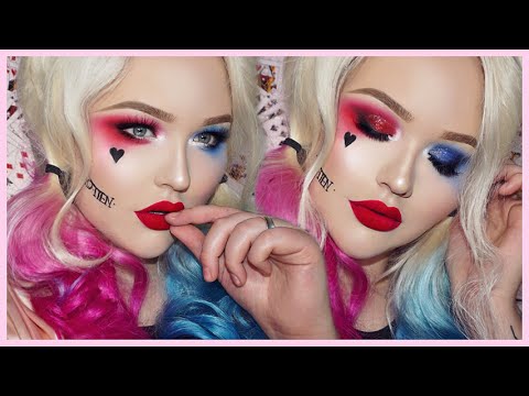 Suicide Squad Harley Quinn Glam Makeup Tutorial - Youtube