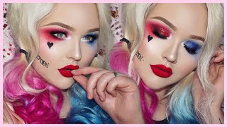 Suicide Squad HARLEY QUINN Glam Makeup Tutorial screenshot 4