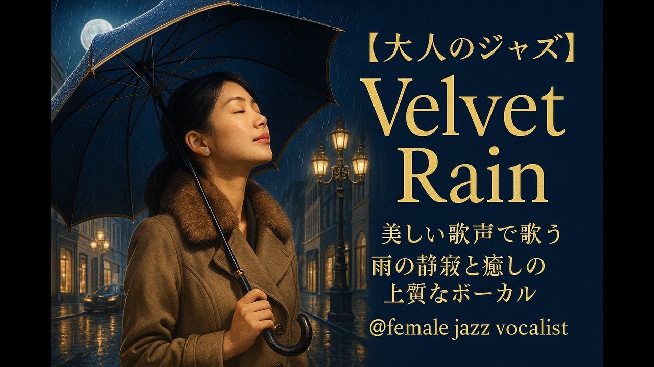 【大人のジャズ02】美しい歌声で歌うVelvet Rain｜雨の静寂と癒しの上質なボーカル @female jazz vocalist　Ａｉ
