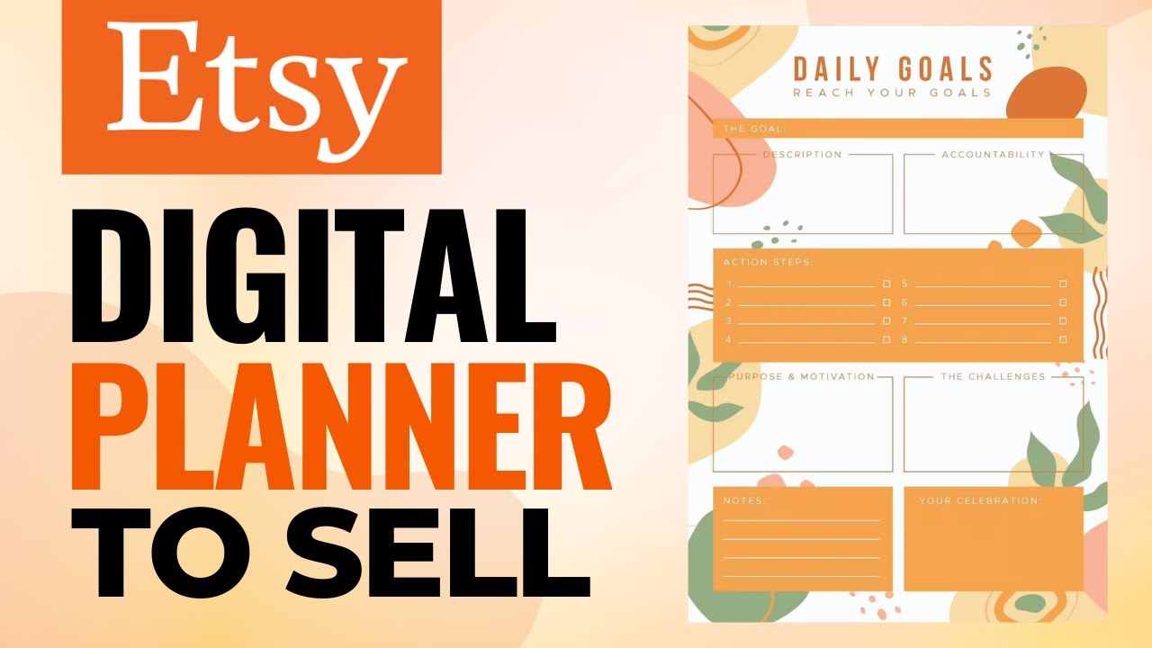 How To Create Digital Planner To Sell On Etsy (Easiest Tutorial) YouTube