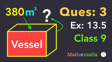 Class 9 | Chapter 13 | Exercise 13.5 Question 3 | Surface Areas and Volumes - Cuboid | NCERT Maths