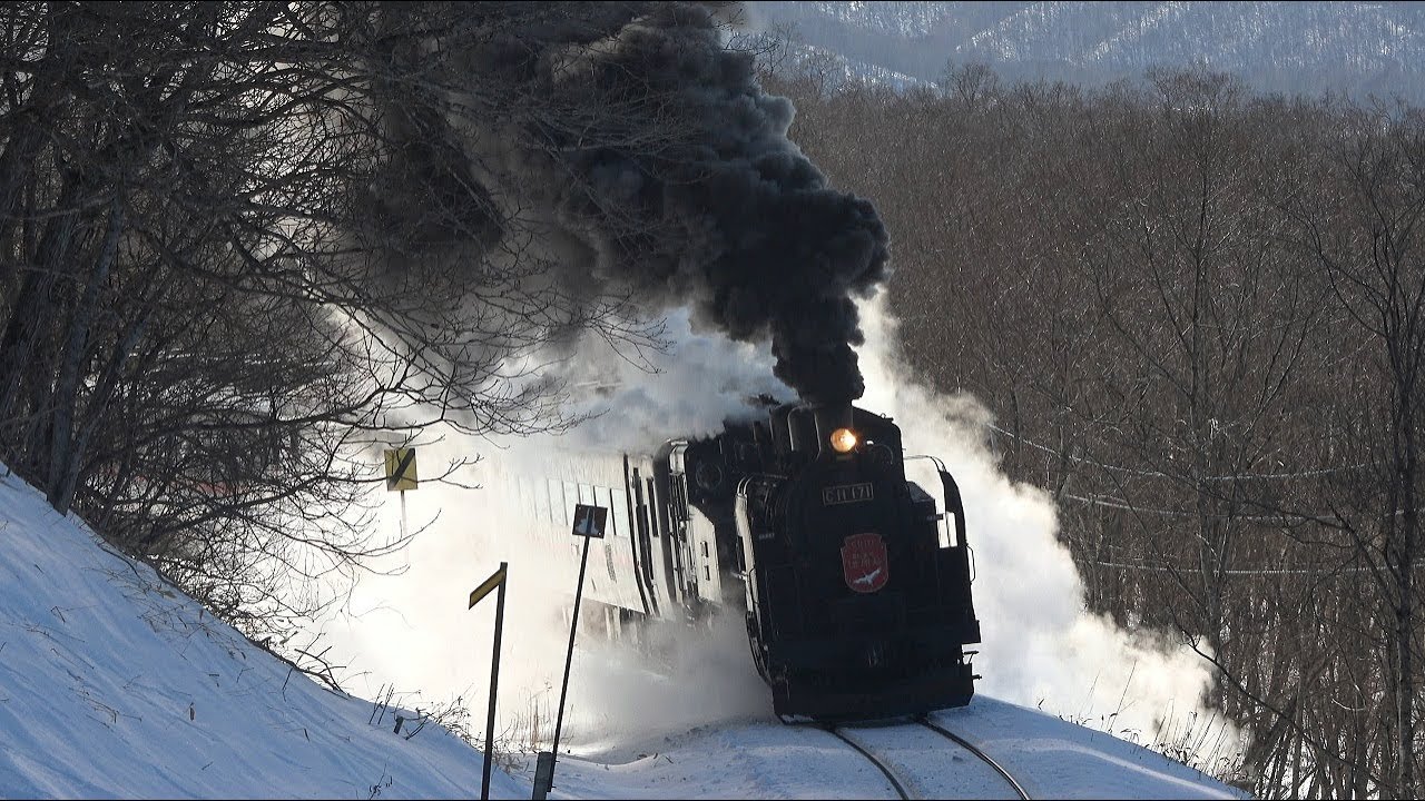 『ＳＬ冬の湿原号』釧路湿原駅発車直後は圧巻のパフォーマンス！！