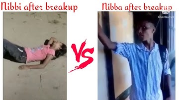 Nibbi  VS Nibba after breakup 🤣😂 #memes