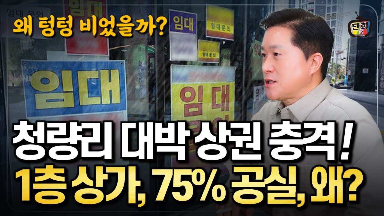 청량리 초고층 상권 공실 충격 1층 상가, 75% 공실, 왜? (단희쌤)