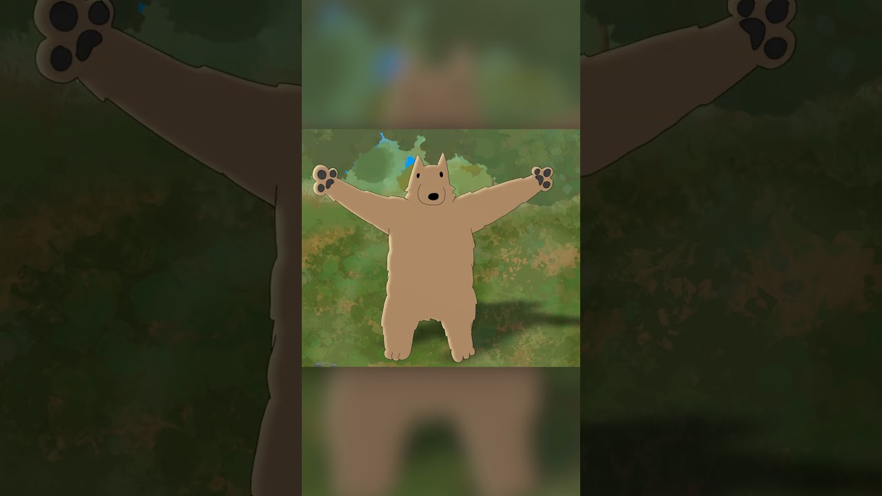 when you meet a bear but they chill af 