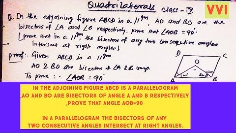 In the adjoining figure ABCD is a parallelograms