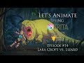 Lets animate ep 14  krita lara croft vs lizard  