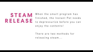 Instant Pot - Duo Nova Steam Release