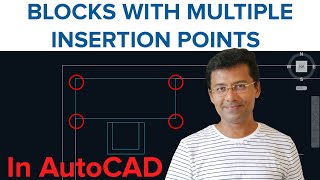 CREATE A BLOCK WITH MULTIPLE INSERTION POINTS | AutoCAD DYNAMIC BLOCKS