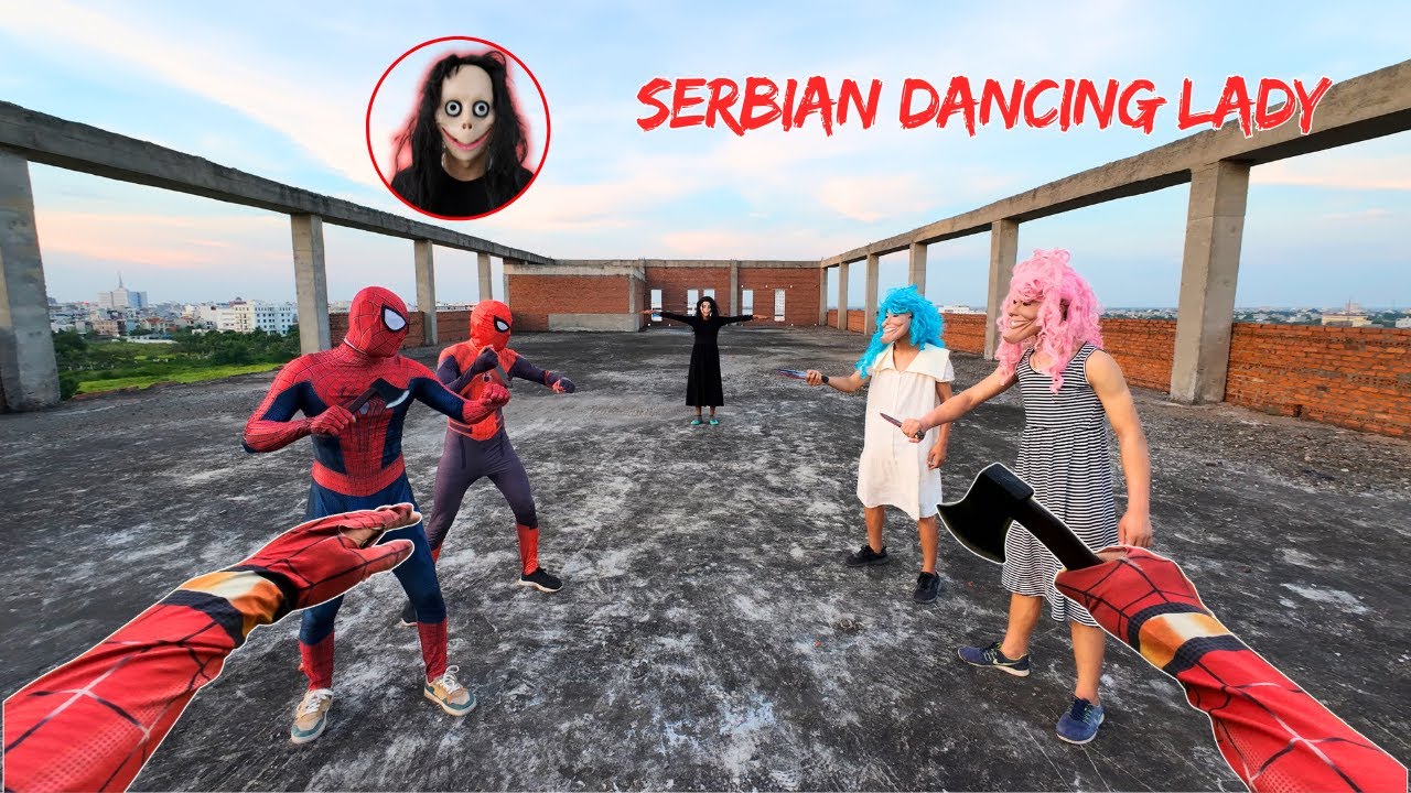 The Battle Between Team Spider-Man and Serbian Dancing Lady | Who Will Be the Winner? ( Action POV )