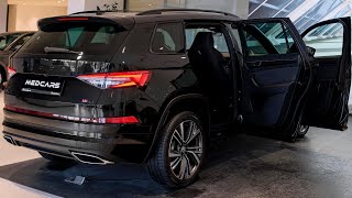 2023 Skoda Kodiaq RS - Детали интерьера и экстерьера (спортивный семейный внедорожник)