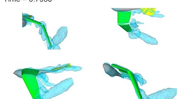 Biomimetic flapping UAV CFD simulation