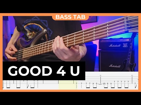 Olivia Rodrigo - Good 4 U - Bass Tab | Lesson | Cover | Tutorial - For 5-String Bass