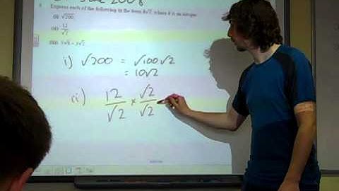 OCR C1 June 2008 q3 surds