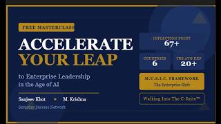 Accelerate your leap to Enterprise Leadership in the age of AI- 9th May 2026