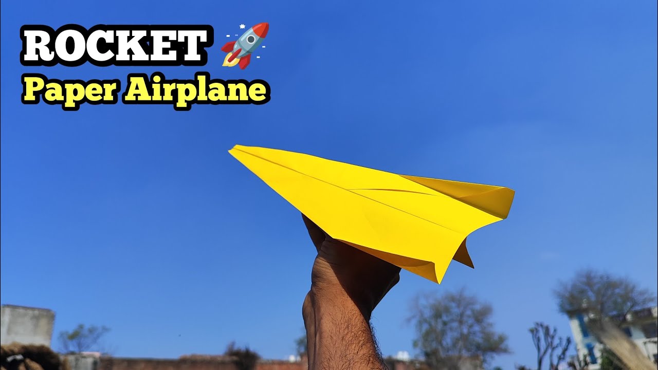 How to Make Paper Plane | Best Rocker Paper Airplane | Folding File 100 ...