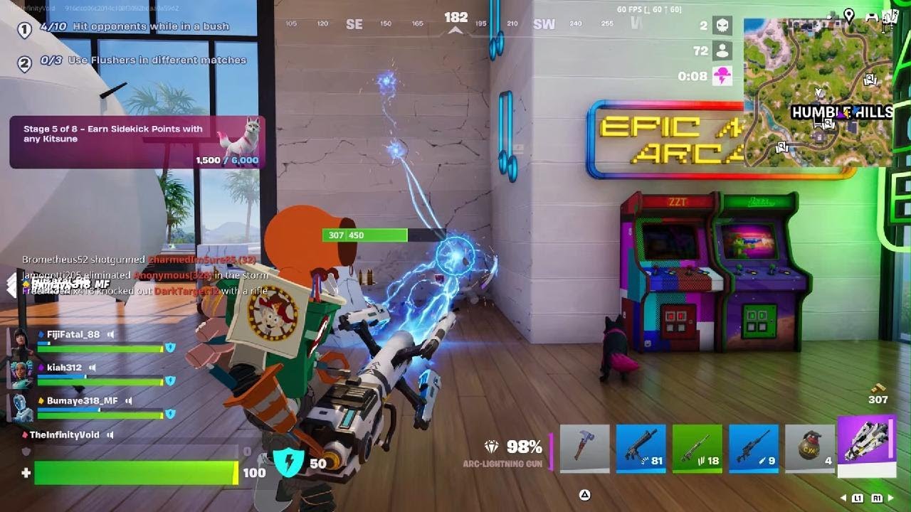 Kenny's reaction to the Arc Lightning Gun!