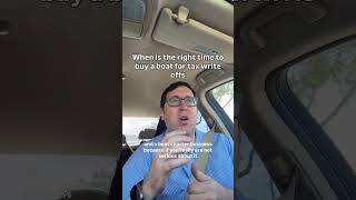 When should you buy a boat for tax saving purposes? #beyondboating #taxstrategy #boatasabusiness