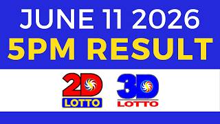 Lotto Result Today 5PM June 11 2026 | Swertres EZ2 PCSO