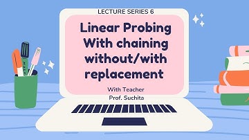 Linear Probing with chaining without replacement and with replacement
