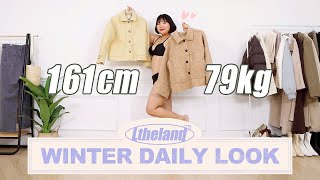 [통통 겨울룩] 뚱뚱해서 겨울은 더 부해보인다고? -10kg 되는 역대급 데일리룩❄️  #통통코디 #뚱뚱코디 #데일리룩 #숏아우터