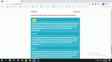 How to Build a React Accordion Component from Scratch with out using 3rd party library.