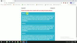 How to Build a React Accordion Component from Scratch with out using 3rd party library.