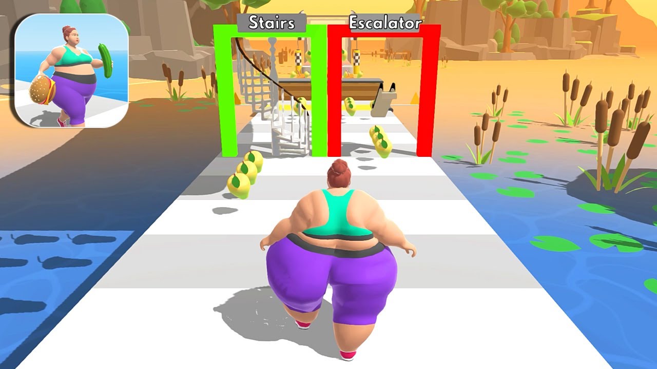 Fat 2 Fit 🍔🍟👩‍🦱 FAT 2 FIT HACK !!! All Levels Gameplay Android,ios