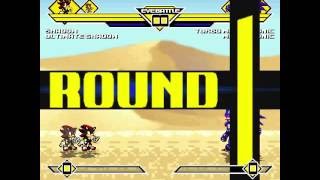 mugen shadow and ultimate shadow vs two mecha sonic