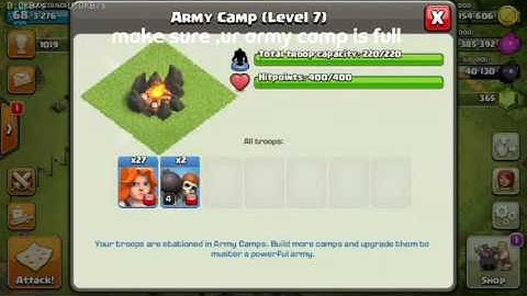Tarin 27 valk just for 1gem & dark elixir  of 1 valk.[coc bug]