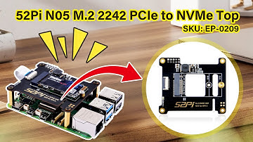 52Pi N05 M.2 2242 PCIe to NVMe Top for Raspberry Pi 5 SKU: EP-0209