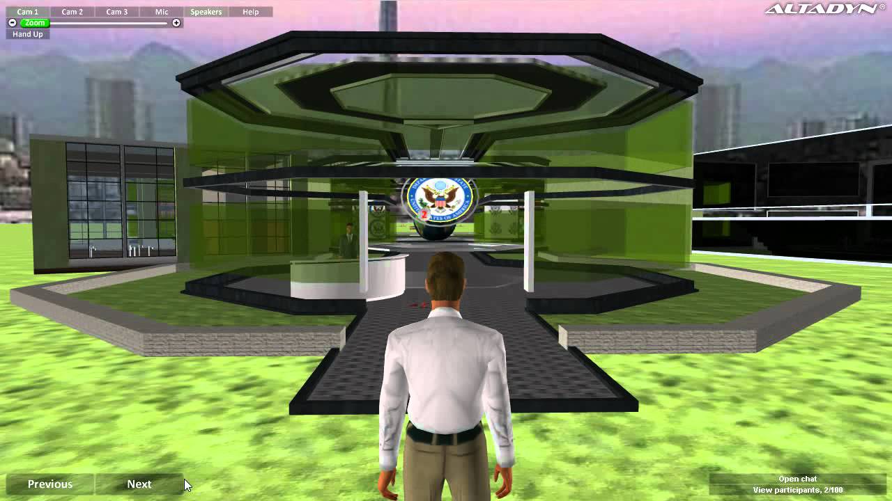 US 3D Virtual Embassy Tehran Mockup
