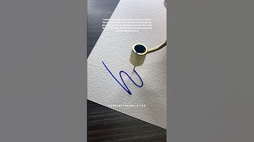 Lettering with a fluid writer pen! #shorts #calligraphy #lettering #handlettering #art