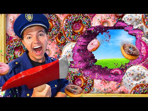 I TRAPPED Police in 100 Layers of Donuts! 🍩