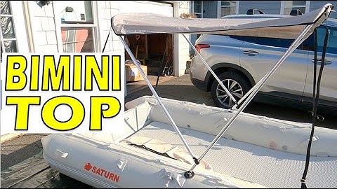 Inflatable Boat Bimini Top Setup