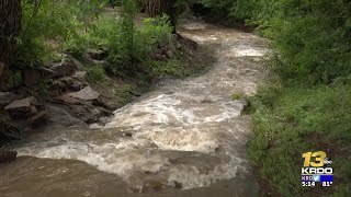 Manitou Springs residents already dealing with elevated flood warnings after Monday storm