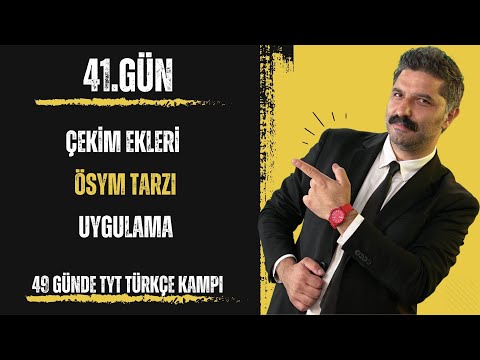 49 Günde TYT Türkçe Kampı /Çekim Ekleri - ÖSYM TARZI - Uygulama / RÜŞTÜ HOCA