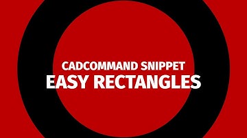 CADCommand Snippet - How Do I Make a Rectangle with Specific Dimensions in AutoCAD