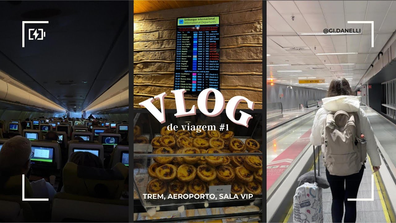 Vlog viagem #1 ~ aeroporto, sala vip, viajando com a TAP ✈️✨