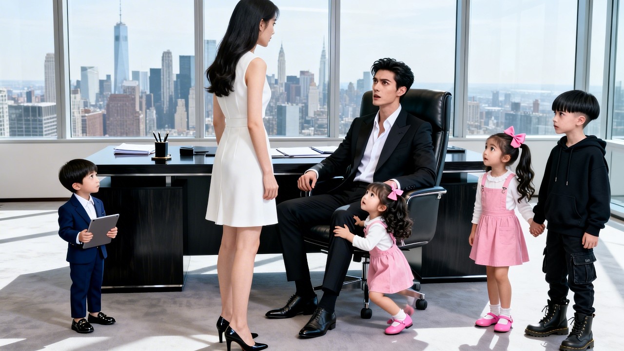 Three kids with amnesiac mom return! Heiress humiliated, kids revenge, CEO dad spoils them!💕#萌宝