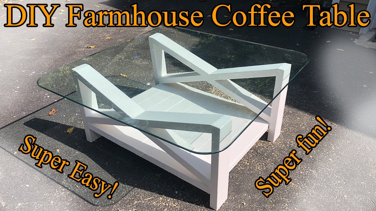 How I made this DIY Farmhouse Coffee Table! - YouTube