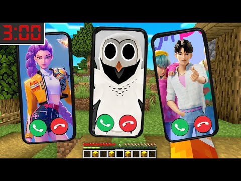 NIGDY NIE ODBIERAJ TELEFONU OD SOWY z 99 NOCY, KPOP DEMON HUNTERS, SAJA BOYS w Minecraft!